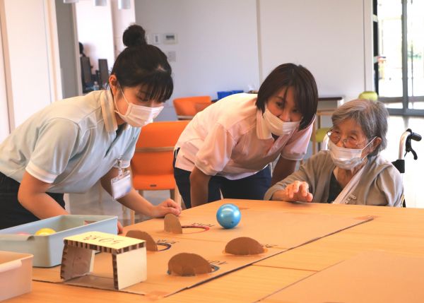 学生さんとミニ縁日