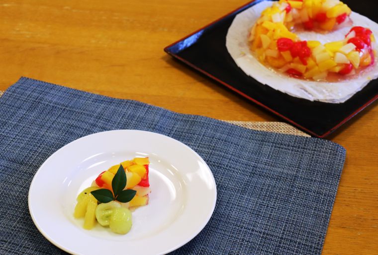 「わー！きれいね！」「果物がたくさんでとっても美味しかった！」とご好評でした 。