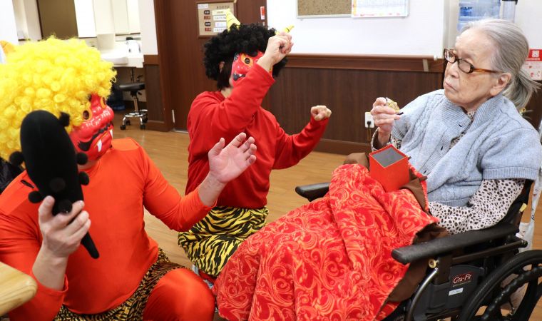 鬼さん襲来にもひるまぬ眼差しが素敵です✨