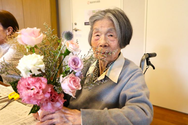 花に癒されて