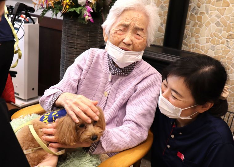 ご入居者の目元からは深い慈しみが溢れんばかりでした🐶