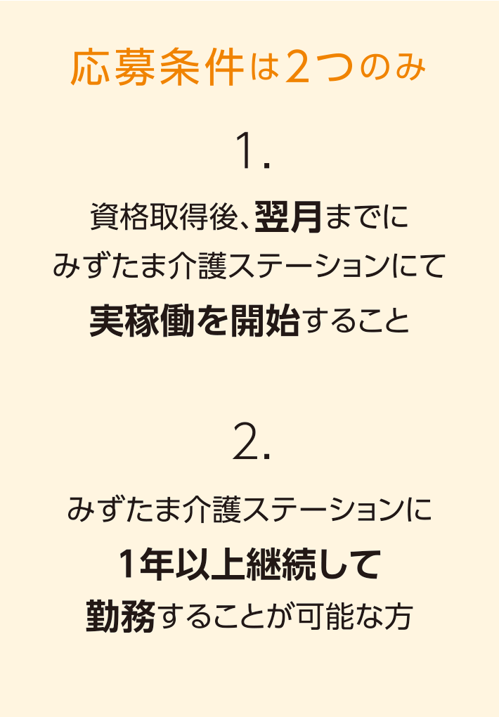 応募条件は２つ